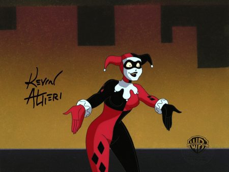 Batman The Animated Series Original Production Cel Signed By Kevin Altieri: Harley Quinn For Sale