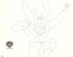 Superman The Animated Series Original Production Cel with Matching Drawing: Superman For Discount