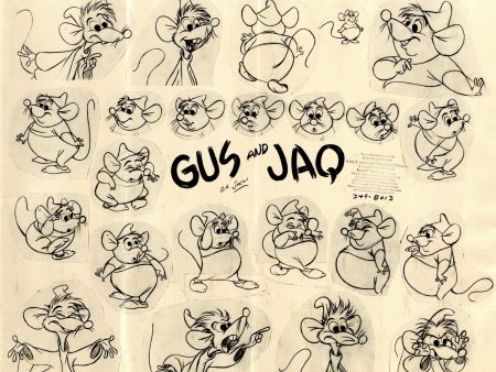 Cinderella Model Sheet: Gus and Jaq Fashion