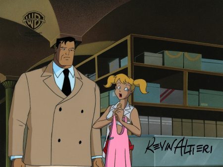 Batman The Animated Series Original Production Cel Signed By Kevin Altieri: Bruce, Harleen Supply